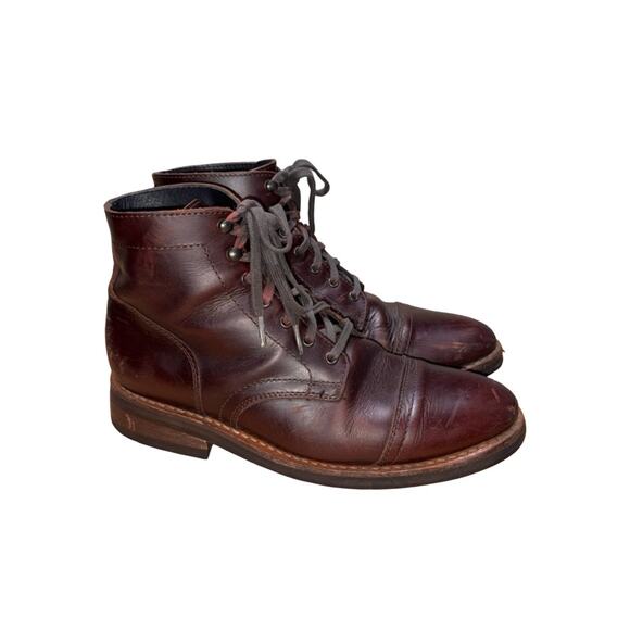 Thursday Boot Company Other - Thursday Boot Company CAPTAIN Brown Leather Cap Toe Combat Boots Size: US 9.5